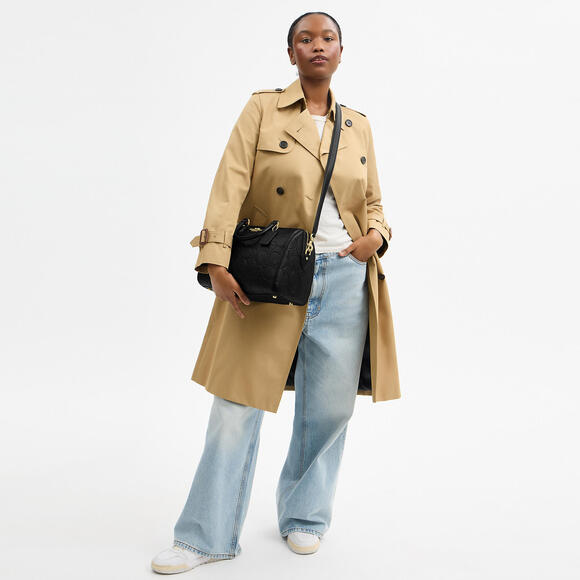 NWT coach!! Rowan Large Satchel Bag In Signature Leather 🖤 - Picture 5 of 6